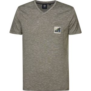 Petrol Industries - Heren Pocket T-shirt Whimsical - Groen - Maat XXXL