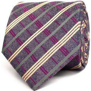 TRESANTI | FARALDO | Silk Tie with Classic Checked Pattern | Multi pastel