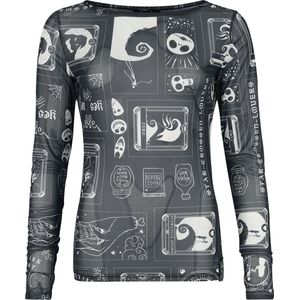 The Nightmare Before Christmas Tarot Shirt met lange mouwen meerkleurig L