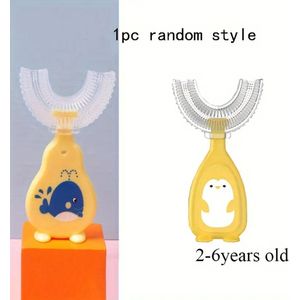 Kinderen tandenborstel Kinderen producten Kinderen U-vormige tandenborstel Siliconen tandenborstel Zachte siliconen kinderen mondzorg