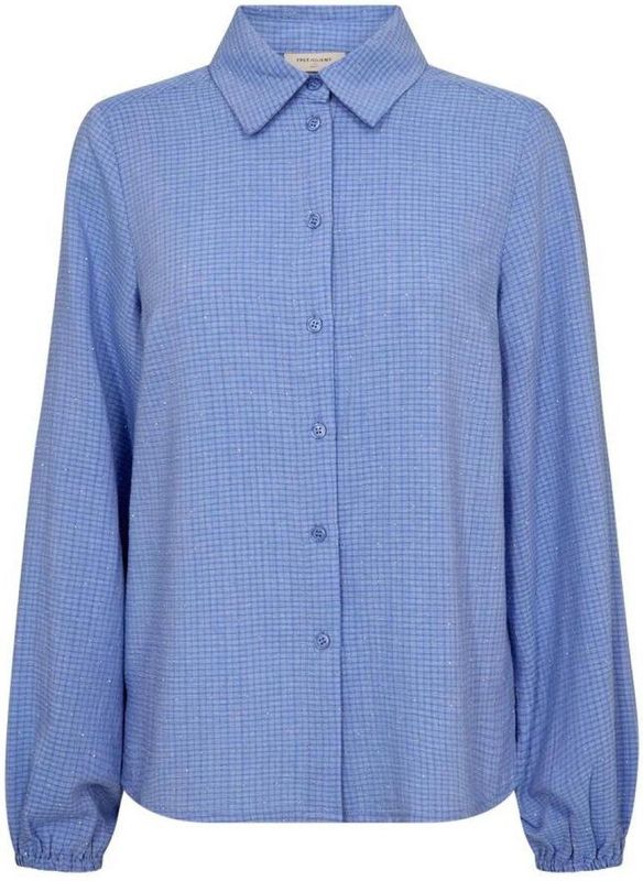 Freequent - Blouse Shine - Blauw - Dames Blouse