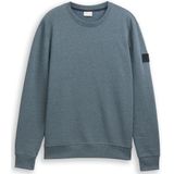 TOM TAILOR Sweatshirt voor heren, 38224 - Real Teal Blue, XXL