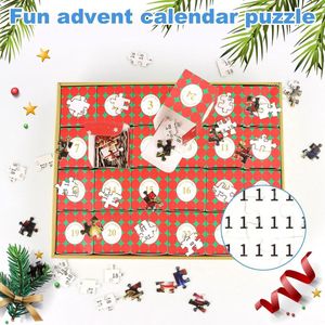 Jigsaw Puzzle Advent Calendar 2025, Advent Calendar 2025 Puzzle, 24 Days Christmas Puzzle Countdown Calendar, 1008 Pieces Advent Calendar Puzzle Game for Boys and Girls, Christmas Decoration for Home
