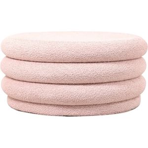 HomeBound by KY | Poef Feline in stof bouclé roze | poef Feline