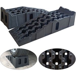 Autobruggen – Autohefbruggen – Opritten – Ramps – Verhoger – Kunststof PP – Slipvast Oppervlak – 7257 kg Draagvermogen