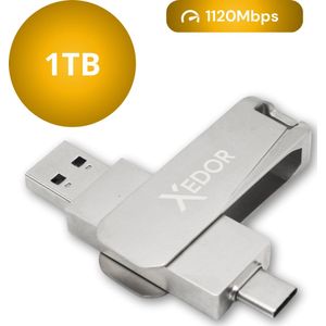 Xedor - Base - USB Stick - 1 TB - 1120Mbps - USB C en A