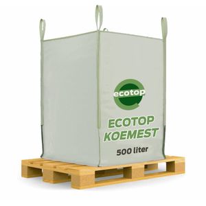 Ecotop Koemest (Organisch | Tuinmest | Universeel). Meststof op basis van 100% organische koemest direct van de boerderij! Big Bag 500L