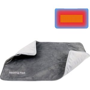 Bovista Knuffeldeken - Bovendeken - Elektrische Plaid - Electrische Deken - Deken - Verwarmingsdeken - Grijs