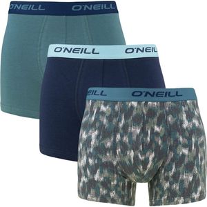 O'Neill - Boxershorts - Maat L - 3 Pack - Met 1x Camo en 2x Neutraal - 2023 Model - 95% Katoen - Herenboxershorts