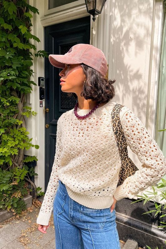 Sissy-Boy - Gebreide Trui - Wit - Lange Mouwen - Ronde Hals