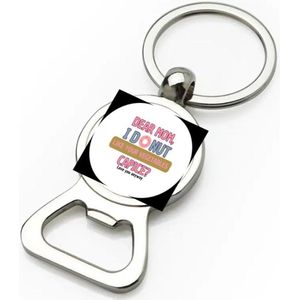 Akyol - dear mom i donut flesopener - Moeder - mama - verjaardagscadeau - verjaardag - cadeau voor mama - cadeau - kado - geschenk - gift - mama artikelen - moederdag - 9 bij 3 cm