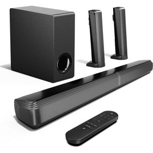 White-label® Surround Set Home Cinema - Speakers - Thuisbioscoop Set - Draadloos - Bluetooth - Zwart