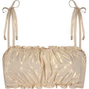 Gold Champagne puffy bikinitop 36C