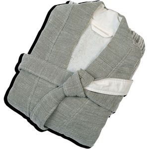 Kayori Meguro Badjas - Unisex - Biologisch Katoen - Groen - S - Lang