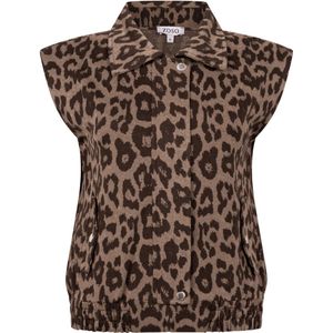 Zoso Gilet Inuz 254 0500 Animal Print Dames Maat - S