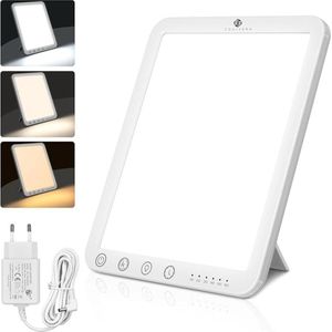 Equivera Lichttherapie Lamp - Lichttherapie Lamp - Daglichtlamp - LED Lichttherapie - Lichttherapie - Daglichtsimulatie - Simulatie van Daglicht - Meer Energie