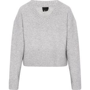 DreiMaster - Gebreide Trui - Cropped Pasvorm - V-hals