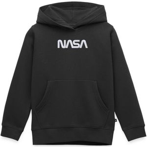 NASA Logo Wit Borduurwerk Premium Hoodie Kinderen