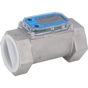 RVS Digitale Doorstroommeter 2 Inch Turbine Flow Meter 35-250 L/min