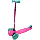 Zinc - Sparkle - Driewielige Step - Roze - LED-wielen