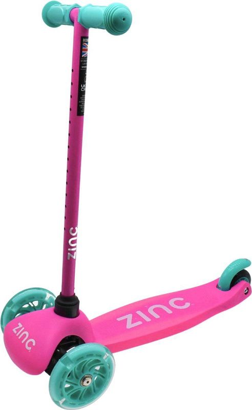 Zinc - Sparkle - Driewielige Step - Roze - LED-wielen