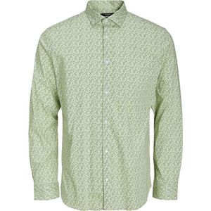 Jack & Jones Overhemd Jprblablackpool Stretch Shirt Ls Ss 12226091 Celadon Green Mannen Maat - L