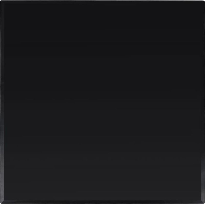 vidaXL - Tafelblad - Zwart - Gehard Glas - Vierkant 700x700 mm