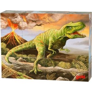 Blokpuzzel Dinosaurus 12st