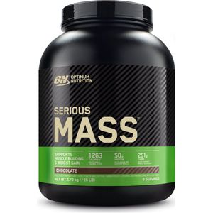 Optimum Nutrition Serious Mass - Chocolate - Mass Gainer - Weight Gainer - 2727 gram (8 servings)