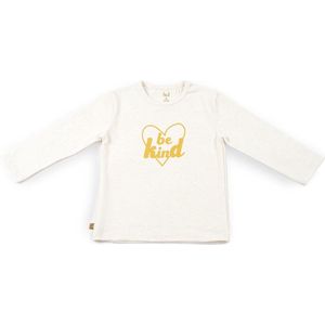 Frogs and Dogs - Shirt Be Kind s Off Mini - Wit - Maat 80 - Meisjes