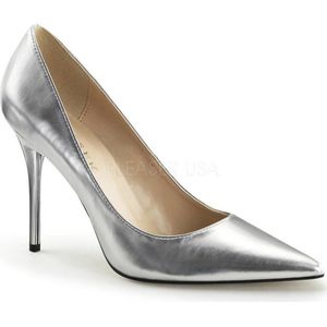 Pleaser - CLASSIQUE-20 Pumps - US 6 - 36 Shoes - Zilverkleurig