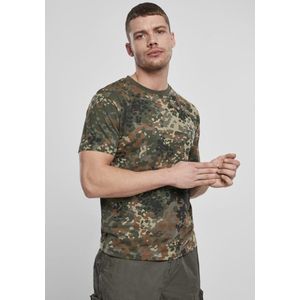 Brandit - Basic Heren T-shirt - 3XL - Groen/Bruin