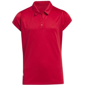 Adidas Performance Junior Polo Met Korte Mouwen Rood 13-14 Years Meisjes