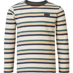 Noppies Kids Boys tee Winterville long sleeve stripe Jongens T-shirt - Asphalt - Maat 104