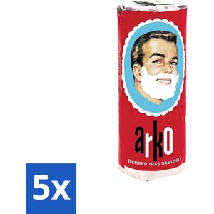 5 x Arko - Scheerzeep - Verzorgt en Beschermt de Huid - 75 ml - Scheerzeep - Scheermiddel - Schuim - Huidbescherming - Traditioneel Scheren