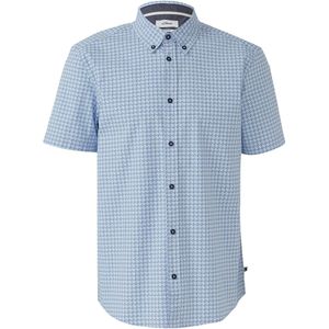 s.Oliver - Hemd - Korte Mouwen - Stretchkatoen - Normale Pasvorm