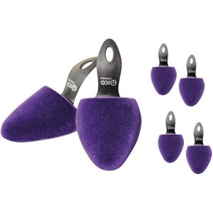 Contour Schoenspanner schuimrubberen handgreep zilver-paars - Set van 3 - lila - One Size