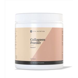 Vital Nutrition - Collageen Poeder Peptan® - Type I Collageen - Glucosamine & Vitamine C - Bosbes - Poeder - 234 gram