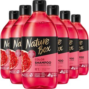 Nature Box - Pomegranate - Shampoo - Haarverzorging - Voordeelverpakking - 6 x 385 ml