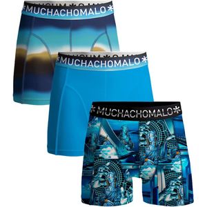 Muchachomalo Heren Boxershorts - 3 Pack - Maat M - 95% Katoen - Mannen Onderbroeken