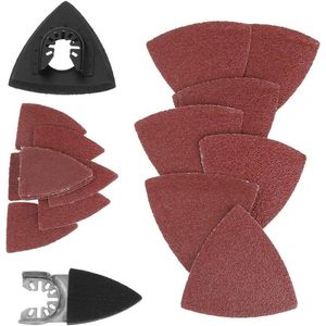 Schuurpads 82-delige Schuurset voor Oscillerende Multitool - Diverse Korrels