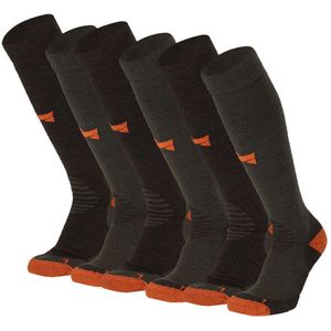 Xtreme Outdoor Compressiesokken Groen - 6 paar - Compressie Wandelsokken - Dames & Heren - Maat 39/42