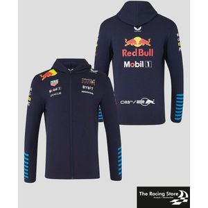 Oracle Red Bull Racing Teamline Hoody met Rits 2024 S - Max Verstappen - Sergio Perez