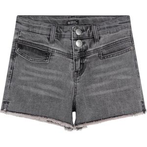 Indian Blue Jeans Meisjes jeans short pocket - Licht grijs denim