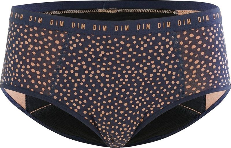 Dim Protect - A83 Blue - Menstruatie Short - Dames Volwassenen - Katoen/elastaan