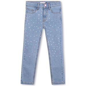 Denim Skinny Jeans met Glanzende Dots Verstelbaar 116