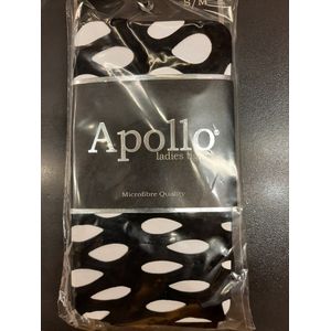 Apollo-Panty-Grote gaten-Zwart S/M