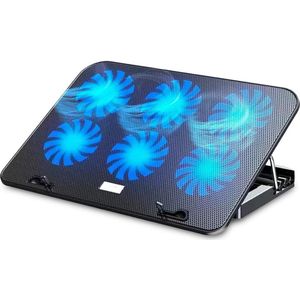 Laptop cooler - Laptop cooling pad - Cooling stand - Verstelbaar - Tegen oververhitting - Must have voor in de zomer voor uw laptop!