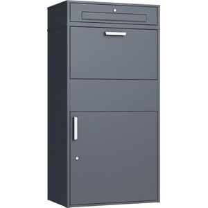 Pakketbrievenbus - Antraciet - Groot - 150 cm - Staal