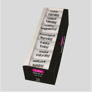 Hudson - WEEKLY BOX - Chaussettes - Wit - 7 Paar - Maat 35-38